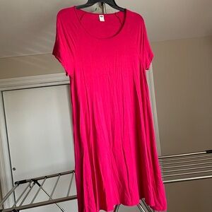 Old Navy Barbie pink swing dress, size M